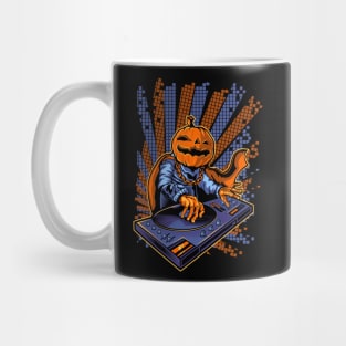 Halloween Pumpkin Head Dj Mug